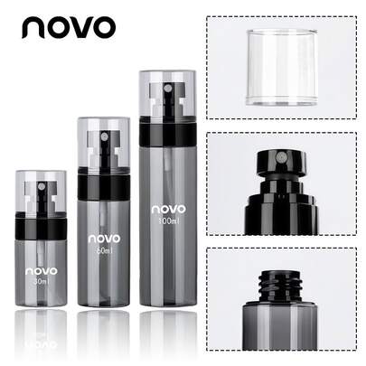 NOVO 1/2/3pcs Ultra-Fine Mist Spray Bottles, 30ml/60ml/100ml Capacity, Leak-Proof, Unscented, Refillable Fine Mist Spray Bottles, Suitable For Cleaning, Hair Care, Spraying, Decanting Lotion, Makeup And Skincare, Portable Sprayer, Personal Care Essential