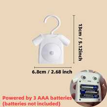 Clothing-Shaped Night Light, Soft Warm Light, 360° Rotating Hook, PIR Motion Sensor, Human Body Motion Sensor, LED Night Light, Bedroom, Hallway, Bathroom, Living Room, Wardrobe, Cabinet Decorative Ambient Lighting, Compact Design, Easy Installation, Portable, Wall-Mounted / Cabinet-Mounted Dual Use - Clothing - View 5