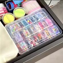 1 Set (30pcs + 1 Large) Baby Hair Accessories Storage Box, Transparent Plastic Baby Room Storage Container, Multi-Compartment Baby Jewelry Hair Accessories Organizer, Suitable For Desktop And Drawer Storage, Transparent Plastic Bead Storage Box - Multicolor - View 3