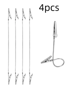 360° Flexible Dual-Head Alligator Clips | Summer Essential Mosquito Coil Holder, Price Tag Clip, Note & Photo Stand | Multipurpose Metal Clips, Suitable For Home And Retail Display (7.1/11 Inches) - View 16