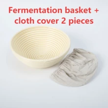 1pc Woven Rattan Bread Fermentation Basket With Liner, Sourdough Baking Basket, Multi-Functional Kitchen Tool, Multiple Sizes Available, Suitable For Fermenting Yeast Bread Dough - Multicolor - View 9