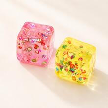 Multi-Color Fruit Cube Sensory Squeeze Toy, Soft Cute Stress Relief Interactive Toy For Kids, Jelly-Style Handheld Toy, Suitable For Party Favors, Classroom Rewards, Birthday Gifts - Multicolor - View 18