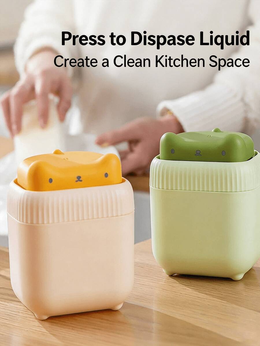 1pc Cute Pastel Cat Face Dish Soap Dispenser Pump Boxes, One-Hand Press Liquid Container For Kitchen Sink, Plastic Hand Soap Holder With Controlled Dispensing For Family Countertop, All-Season