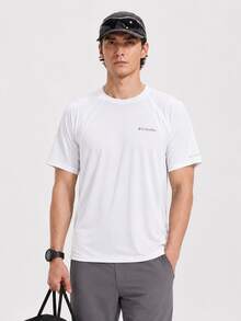 Columbia New Sports Running Fitness Training Comfortable Breathable Men's Casual Short Sleeve T-Shirt - White - View 4