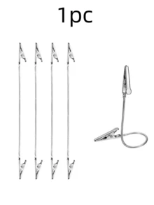 360° Flexible Dual-Head Alligator Clips | Summer Essential Mosquito Coil Holder, Price Tag Clip, Note & Photo Stand | Multipurpose Metal Clips, Suitable For Home And Retail Display (7.1/11 Inches) - View 14