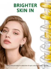 Garnier 卡尼爾亮采維他命C精華液，幫助淡化黑斑、減少色素沉著、增強肌膚光澤並提亮膚色。這款晚間精華液專為改善暗沉、蠟黃肌膚而配方，含10%純維他命C，具有 - 15ml - 查看 5