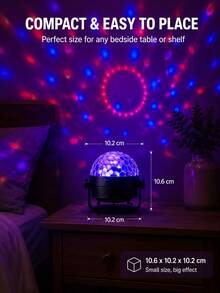 1件 [室內裝飾燈] 垂直式 RGB 角燈，1600萬色燈光效果 | 適用於客廳、床頭、沙發旁、電視背景牆 | USB供電 - 多色支架魔球 - 查看 4
