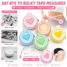 3-2-1pc Mini Tape Measure, Portable Body Measuring Tape For Sewing, Tailoring, Crafting, Suitable As Birthday Gift For Christmas, New Year, Thanksgiving And Valentine's Day - High-grade Measuring Tape - View 4