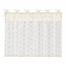 1pc Japanese Style Striped Ruffle Half Curtain, No-Drill Tie-Up Sink Curtain, Kitchen Cabinet Decorative Cover Cloth (Size 76*54cm) - Beige Square Patchwork - View 15