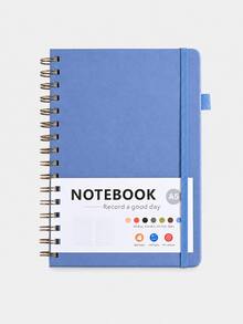 Cuaderno de espiral con líneas para mujeres & hombres, cuaderno para trabajo, toma de notas y suministros de oficina y escuela, A5, cuaderno con encuadernación de doble alambre perfecto para suministros de oficina & hogar y escuela - multicolor - Ver 10