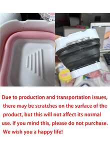 Mini Foldable Paint Brush Cleaning Bucket, Small Portable Handheld Brush Washer, Suitable For Art Students Painting - Multicolor - View 8