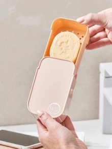 Sliding Drainage Portable Soap Box, Dust-Proof Sealed Travel Soap Storage Box, Mini Bathroom Soap Holder. Suitable For Daily Home Washing, Vacation Travel, School Dorm, Gym Shower, Road Trip Camping. - Multicolor - View 5