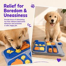 Juguete alimentador interactivo sin cables que enriquece la vida mental de la mascota y controla la velocidad de ingesta de alimentos tanto para perros como para gatos. - Naranja - Ver 5