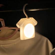 Clothing-Shaped Night Light, Soft Warm Light, 360° Rotating Hook, PIR Motion Sensor, Human Body Motion Sensor, LED Night Light, Bedroom, Hallway, Bathroom, Living Room, Wardrobe, Cabinet Decorative Ambient Lighting, Compact Design, Easy Installation, Portable, Wall-Mounted / Cabinet-Mounted Dual Use - Clothing - View 6
