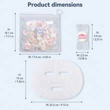 MONKIDS 50pcs Disposable Compressed Facial Mask Sheets - Lightweight And Fragrance-Free, Suitable For Travel And All Skin Types. Affordable Quality, Essential Skincare For Travel | Minimalist Packaging | Soft Texture Facial Mask. Individually Wrapped - Multicolor - View 11