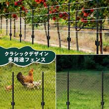 6本セットのガーデンフェンス支柱,金網フェンス用4フィート(約1.2m)の頑丈なU字型金属支柱,掘削不要の仮設フェンス支柱,ブラック   WL - ブラック+アイアン+ガーデン&アウトドア - チェックする 3