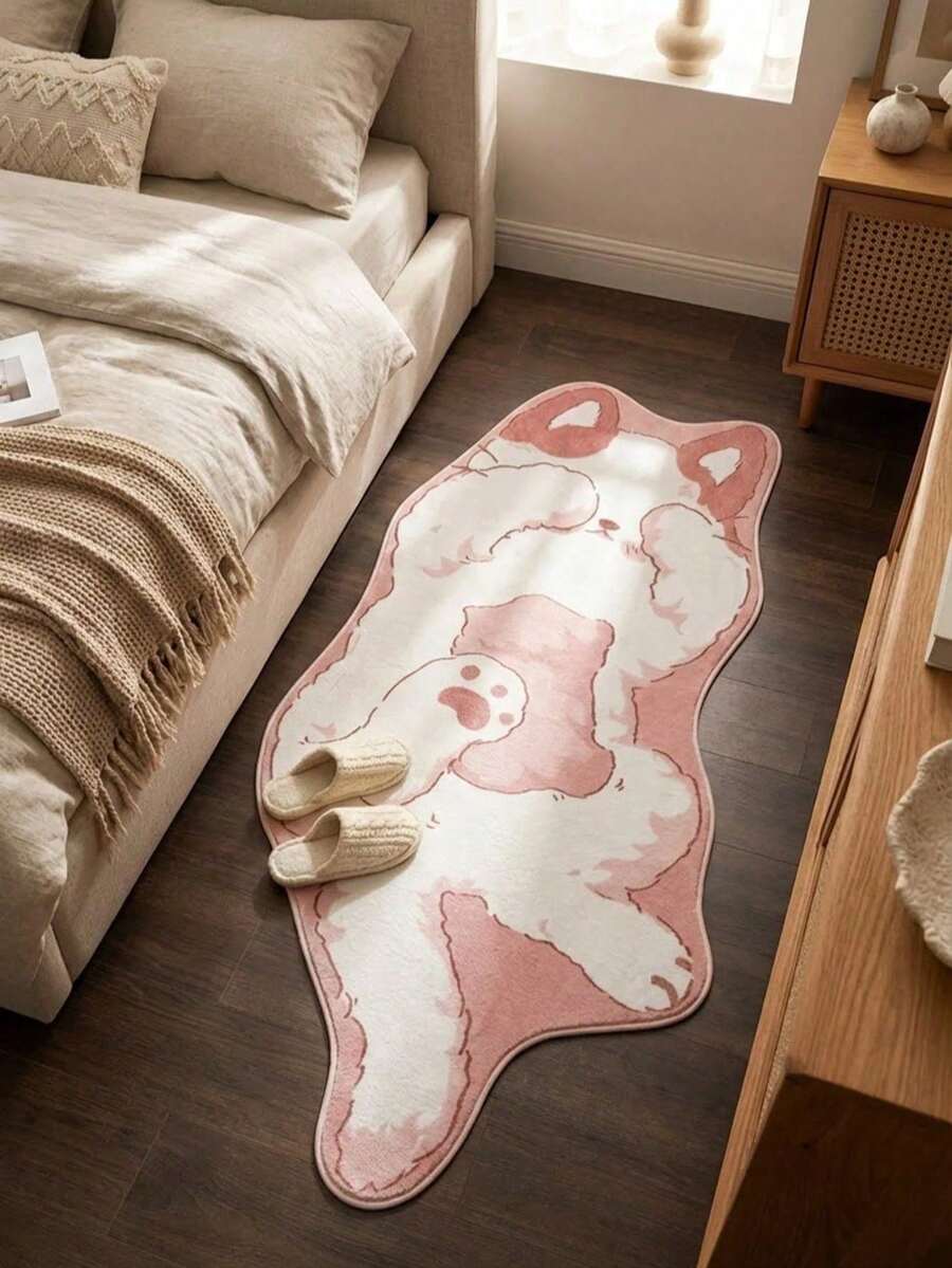 1pc Lazy Cat Shaped Doormat, Small Rug, Welcome Mat, Carpet, Floor Mat, Outdoor Doormat, Kitchen Rug, Home Decor, Front Door Mat, Area Rug, Outdoor Mat, Home Decor, Area Carpet, Garden Rug, Washable Carpet - Multicolor 2 - View 1