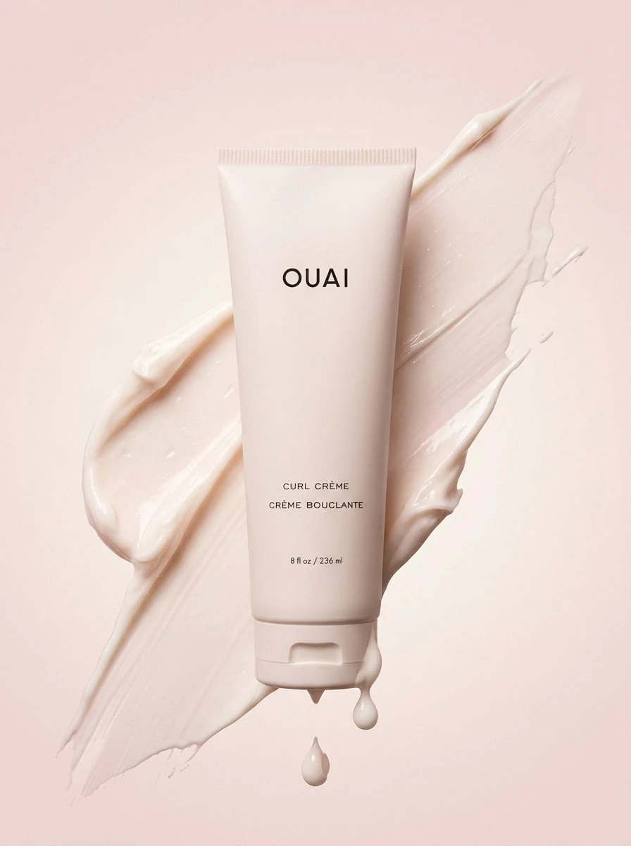 OUAI Curl Cream 8 Oz/236ml – Curl Cream, Frizz Control, For Curly Hair, North Bondi, Chia Seed Oil, Suitable For Post-Shower Styling - Multicolor - View 1