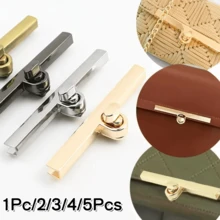 1Pc/2/3/4/5Pcs Long Rotating Metal Clasp Lock, Multi-Color Matte Twist Lock, DIY Handmade Leather Goods Clutch Bag Modification Hardware Accessories - Multicolor - View 2