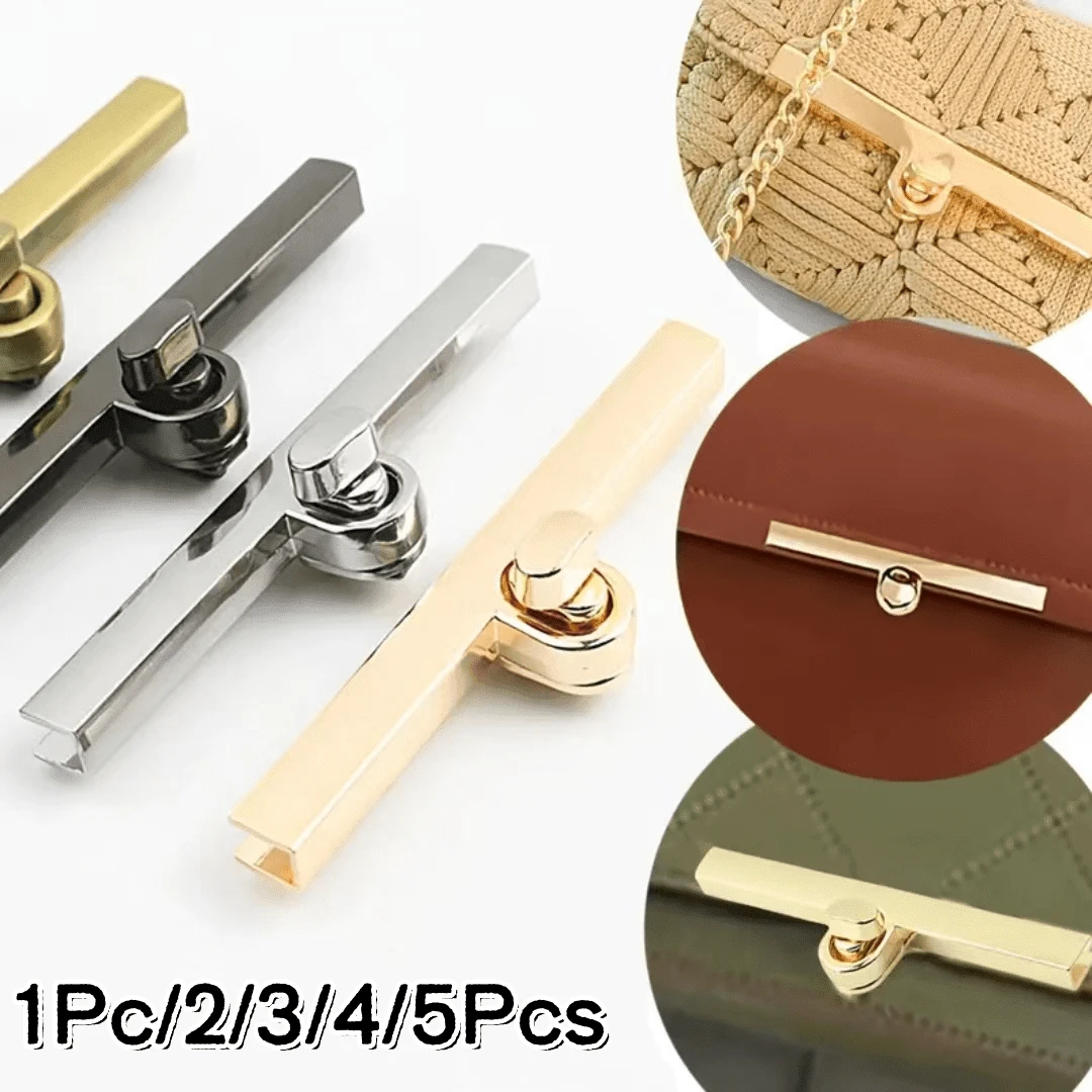 1Pc/2/3/4/5Pcs Long Rotating Metal Clasp Lock, Multi-Color Matte Twist Lock, DIY Handmade Leather Goods Clutch Bag Modification Hardware Accessories