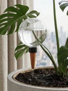 2pcs, Garden Automatic Watering Tool Indoor Drip Irrigation Watering System Potted Flower Plant Waterers 500 ML Capacity Can Be Automatically Watered For About 6 Days - Multicolor - View 1