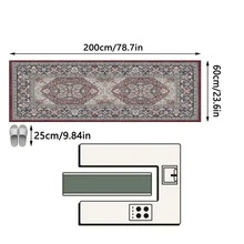 1pc American Classic Distressed Artistic - Beautiful Floral Bohemian - Long Runner Rug, Bathroom, Kitchen, Entryway, Hallway, Bedside, Living Room, Bedroom, All Season Soft Machine Washable Mat, Aesthetic Home Decor - Multicolor - View 16