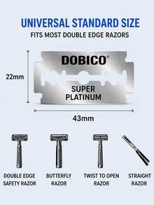 Cuchillas Super Platinum de DOBICO – Duraderas, Resistentes a la Oxidación & Ultra Afiladas - cuchilla - Ver 4