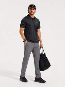 Columbia Summer New Sports Running Fitness Training Comfortable Breathable Casual Men's POLO Shirt - Black - View 4