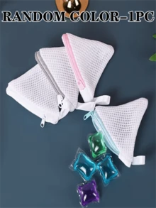 1/3pcs Hot-Selling Combo! Triangular Mesh Bag Designed For Laundry Beads, Prevents Sticking, Keeps Fragrance Long-Lasting, Provides Powerful Cleaning. Can Keep Fragrance For 72 Hours; Thickened And Durable, Easy To Clean, Suitable For Washing Machines. Uses Durable Mesh Design - View 12