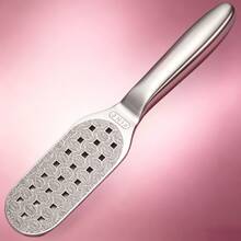 Professional 2-In-1 Double Sided Foot Rasp Stainless Steel Foot File With Non Slip Handle, Coarse Side For Hard Callus Fine Side For Smoothing Skin, Reusable Manicure Pedicure Foot Grooming Tool For Home Salon Use - Silver - View 2