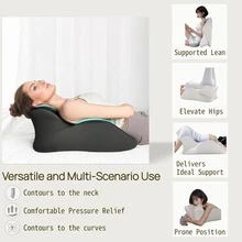 Multifunctional Prone Sleeping Pillow, Ergonomic Prone Support Cushion, Suitable For Reading, Playing On Phone, Soft Memory Foam Office Nap Pillow, Suitable For Bedroom And Office - 1PC - View 12
