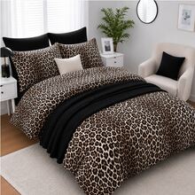 3 Piecesduvet Cover Set, 1 Duvet Cover - 2 Pillowcases, Suitable For Single, Double, Suitable For Bedrooms, Guest Rooms, Dorm Rooms, Year-Round Use, Machine Washable - Camel - View 2