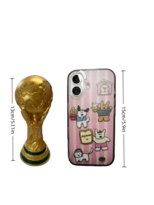 FIFA FIFA 樹脂美式足球獎盃，適用於加拿大、墨西哥、美國活動，經典杯型獎盃設計，適合收藏展示、生日派對裝飾、辦公室展示禮品、運動迷禮物 - 查看 6