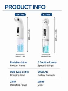 LEVIATECH 6-In-1 Multifunctional Water-Based Blackhead Remover, Water Circulation Pore Vacuum Cleaner, Synchronized Suction And Rinsing, Oil-Water Separation, Deep Facial Cleansing, USB Rechargeable Beauty Device - White - View 3