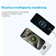 5000mAh Coffee Run Power Bank 22.5W Speedy Charging Power Bank With Built-In Lightning & Type-C Cables LED Digital Display Plug-In Direct Phone Charge Dual Device Support Compact External Battery Pack For IPhone 15 Pro Max 14 13  S24 Ultra  7 Pro Ideal For Coffee Shop Runs Quick Cafe Visits - 1PC - View 6