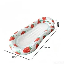 1pc Adult Inflatable Floating Swim Lounge Chair, Large Thickened Inflatable Float Bed With Soft Mesh Center, Durable PVC Quick Fold Design, Suitable For Swimming Pool, Summer Outdoor Beach Games, Pool Party, Sunbathing - A - View 14