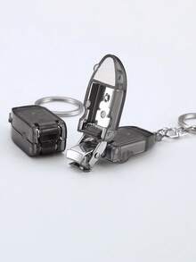 1pc/2pcs Portable Mini Foldable Nail Clipper Keychain, Transformable Nail Cutter With Key Chain, Nail Trimmer Suitable As Valentine's Day Gift/Christmas Gift For Boyfriend/Girlfriend - Multicolor 1 - View 5