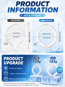 Ice Pack, Disposable Ice Pack, Convenient Ice Pack, Cools And Keeps Cool, High Absorbency, Individually Packaged, Can Be Used During Special Periods, 2-In-1, Suitable For Multiple Body Parts, Used For Local Cooling - Ice Ring (reusable) - View 8