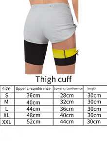 1pc,Women Neoprene Sauna Thigh & Arm Trimmer Set, Compression Body Shaper Slimming Bands, Fat Burning Leg Arm Wraps For Running, Cycling, Training, Camping, Gym Workout, Weight Loss Fitness, Adjustable Thermogenic Sweat Enhancer - Multicolor - View 7