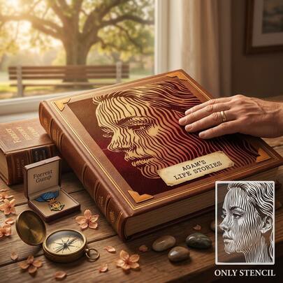 Khuôn vẽ nghệ thuật đường nét chân dung cổ điển, mẫu Mona Lisa và Cô gái đeo khuyên tai ngọc trai phong cách mã vạch tái sử dụng, khuôn vẽ silhouette mặt kẻ sọc trừu tượng vintage cho nhật ký, tường, vải, scrapbook, trang trí nhà cửa và làm đẹp nghệ thuật