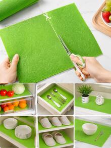 5/3/1pc Fruit & Vegetable Fresh-Keeping Mats, Refrigerator Drawer & Shelf Liners, Reusable Fridge Storage Mats, Moisture-Proof, Non-Slip, Washable, Suitable For Kitchen Storage, Cabinets, Drawers, Desktops & Shoe Racks, Back To School, New Year Gift - Multicolor - View 2
