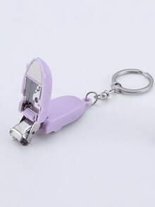 1pc/2pcs Portable Mini Foldable Nail Clipper Keychain, Transformable Nail Cutter With Key Chain, Nail Trimmer Suitable As Valentine's Day Gift/Christmas Gift For Boyfriend/Girlfriend - Multicolor 1 - View 9
