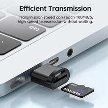BIYETIMI USB C Card Reader, 2-In-1 Type-C TF SD Card Reader Adapter, Portable External Storage Card Reader, Compatible With Android Phones, Laptops, Cameras - View 5