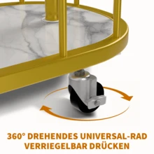 Golden Schwerlast Kleiderständer Garderobenständer auf Rollen Metall +Aufbewahrungskorb - Übersicht 6