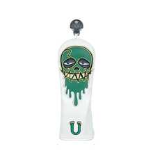 Dripping Skull Design Golf Club Head Cover / Thick Padded / Lychee Texture PU / Soft Fleece Lining / Niche Stylish Golf Protection Cover / Summer Sports Accessory - White - View 8