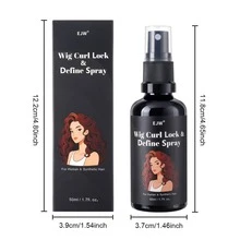 Semprotan Rambut Keriting dan Wig, Semprotan Wig untuk Rambut Sintetis, Kondisioner Tanpa Bilas untuk Wig Rambut, Susu Penata Rambut Ringan yang Kaya Pelembap untuk Mendefinisikan Keriting & Mengontrol Rambut Kusut untuk Rambut Keriting Alami - 50 ml - View 6