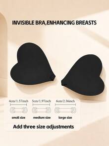 Love-Shaped Thin And Breathable Bra Pads For Swimming, Suitable For The Beach, Invisible, No Shoulder Straps, Sweat-Proof, Waterproof - Multicolor - View 2