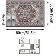 1pc American Classic Distressed Artistic - Beautiful Floral Bohemian - Long Runner Rug, Bathroom, Kitchen, Entryway, Hallway, Bedside, Living Room, Bedroom, All Season Soft Machine Washable Mat, Aesthetic Home Decor - Multicolor - View 14