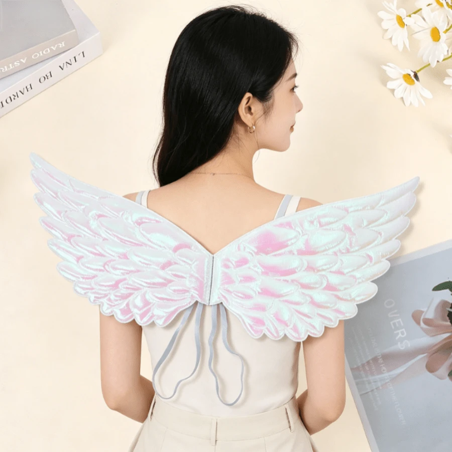 1pc Halloween Angel Wings Cosplay Prop, Costume Accessory For Masquerade Party - Multicolor - View 1