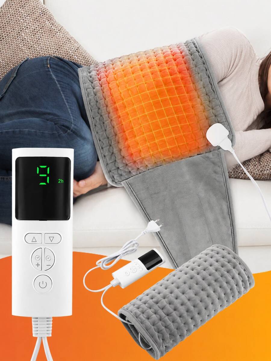 Hailicare 多功能加熱墊電熱毯加熱腰帶 家用保暖必備 腿部/腹部/手部/全身保暖 辦公室與居家使用 9段可調溫度 4種定時選項 理想節日禮物 - 灰色 - 查看 1